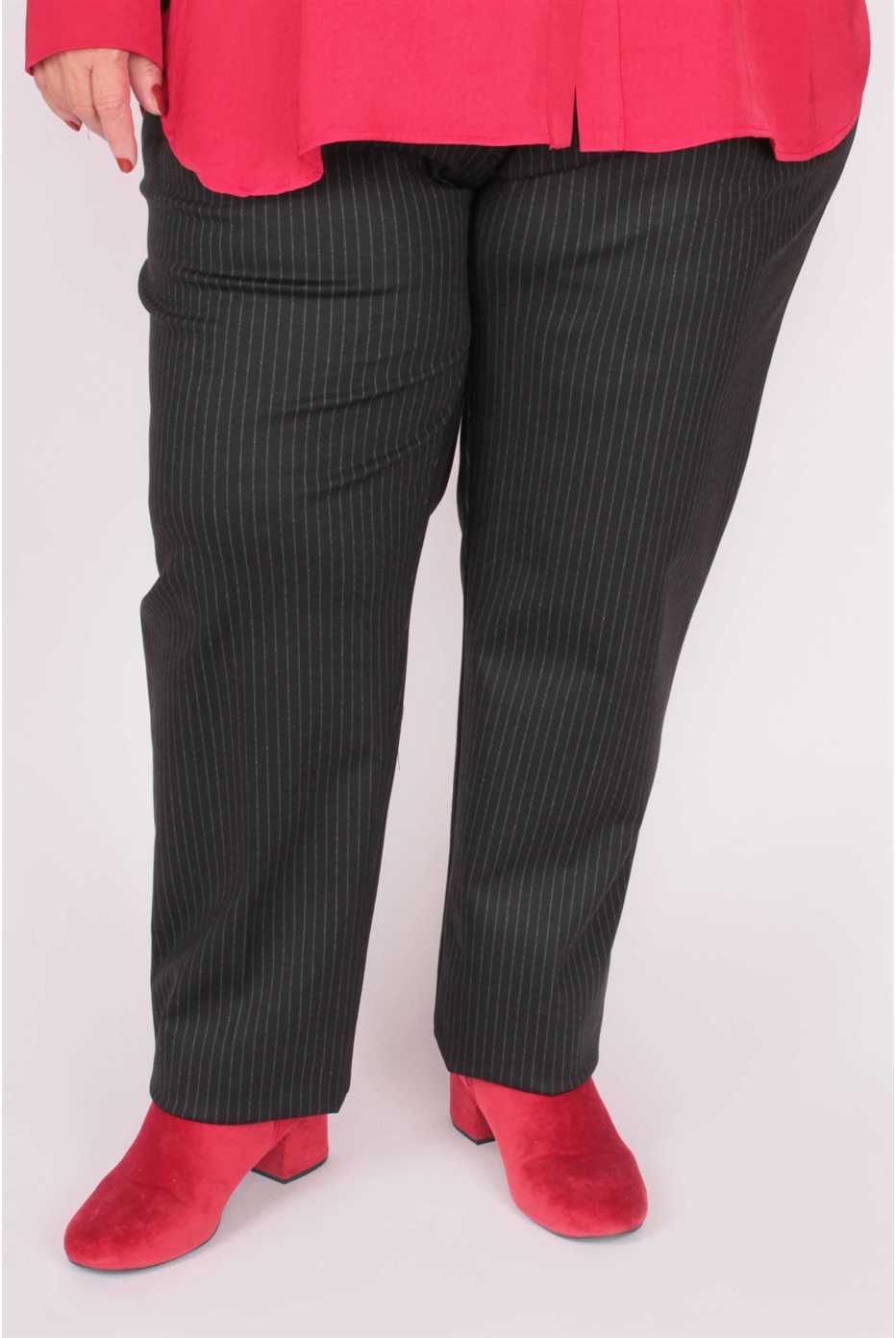 Pinstriped Ponte Pants